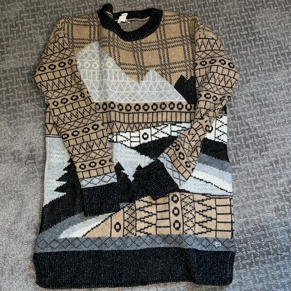 Vintage Woolrich Nature Forest Graphic Sweater Small - Picture 1 of 5